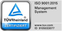 TÜV-Zertifikat ISO 9001:2015