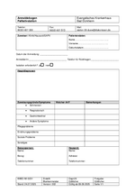 Anmeldebogen Palliativstation