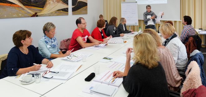 Seminar im Bildungszentrum im Mutterhaus