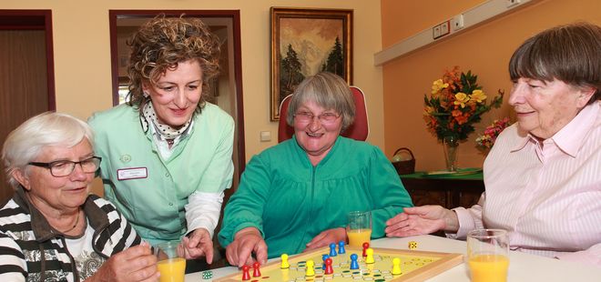 Patienten und Betreuerin